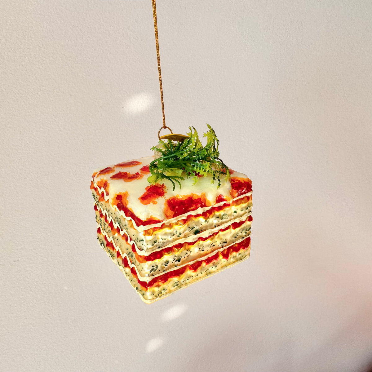 Glass Lasagna Ornament