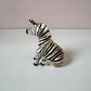 Vintage Small Bahati Ceramic Zebra Figurine