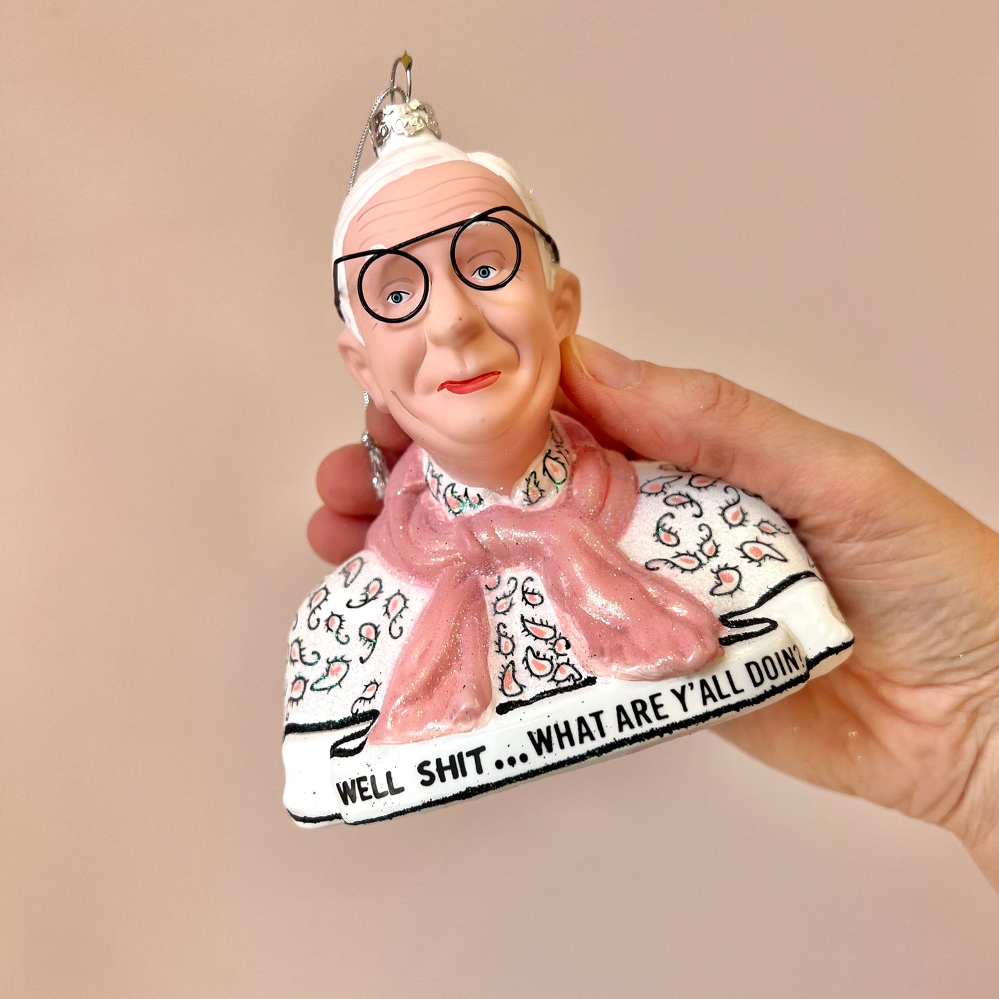 Leslie Jordan “well shit…what are y’all doin?” Ornament