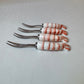 Vintage Set of 4 Shrimp Handled Appetizer Forks by Shafford
