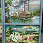 Vintage 1950's Original Paint by Numbers Screen/Room Divider