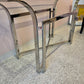 Vintage Chrome and Glass Console Table