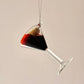 4" Glass Espresso Martini Ornament