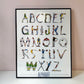 Vintage "Alphabat" Baseball Themed Poster by Doug Keith
