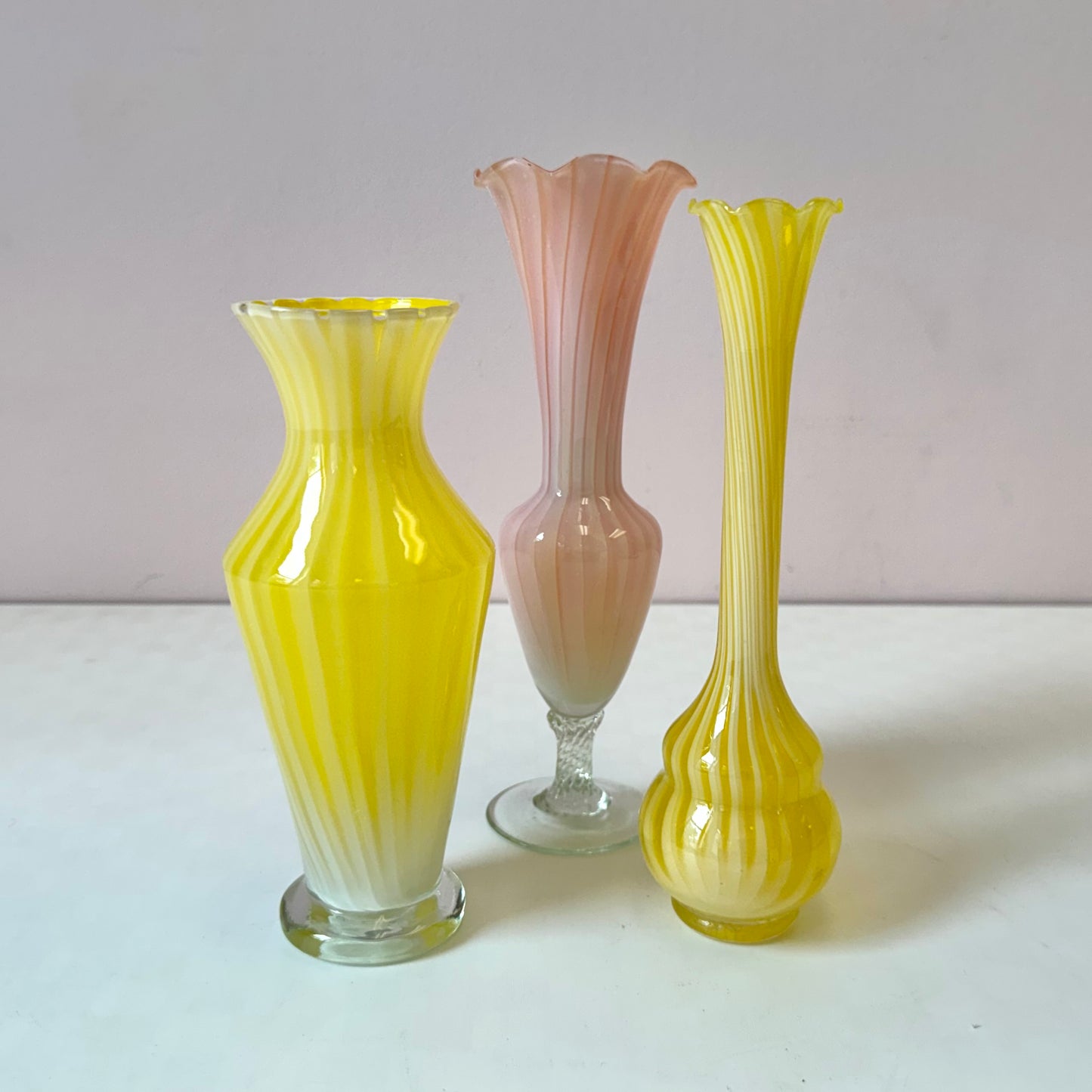 Vintage Murano Style Art Glass Bud Vase/Item