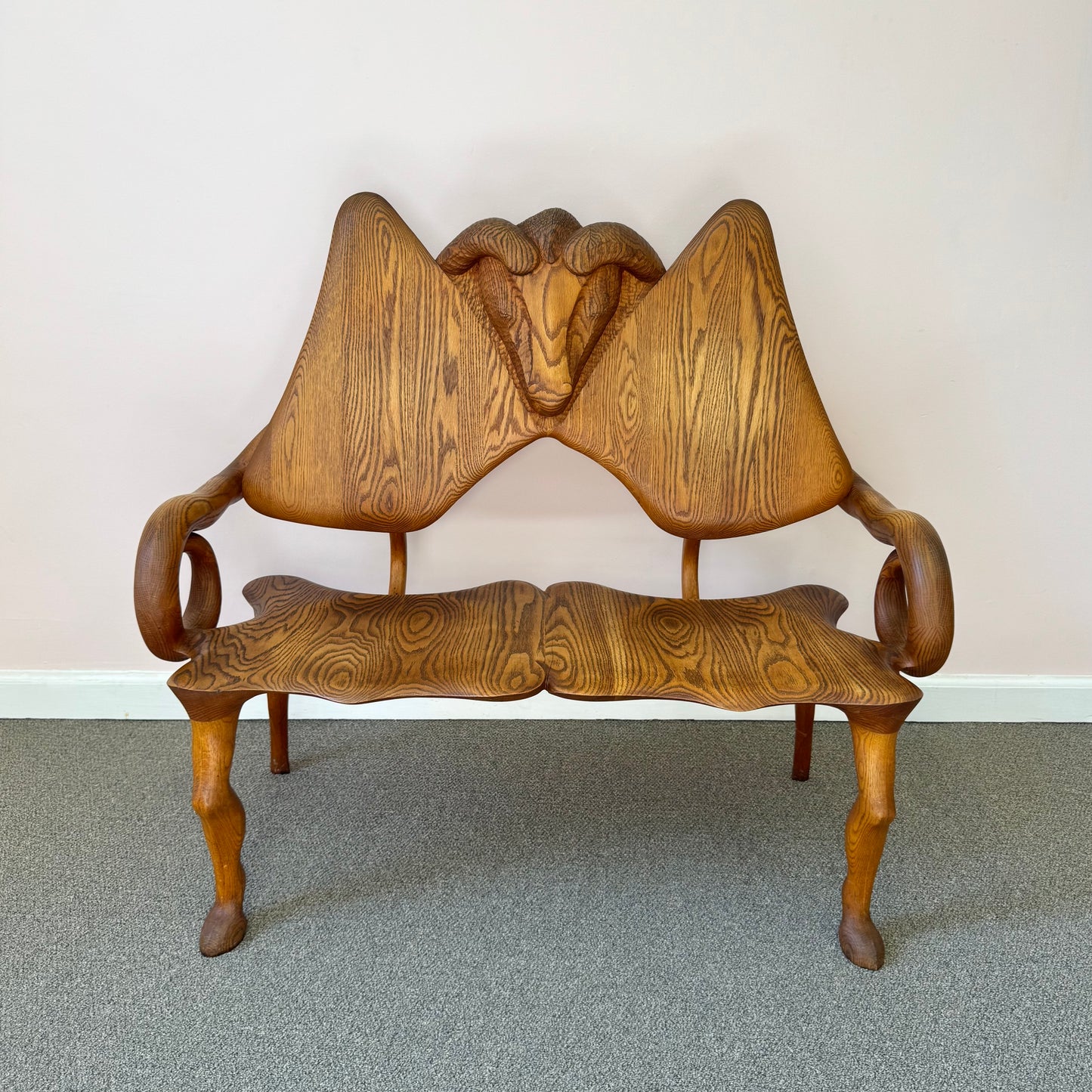 1980 Andrew Willner Ram Bench/Signed and dated