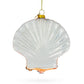 Sparkling Seashell Glass Ornament