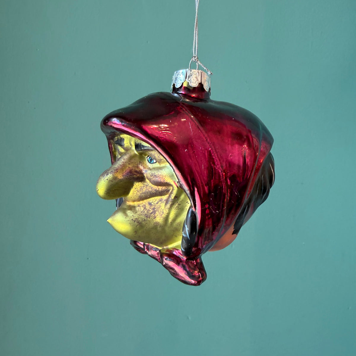 Gorenaments Glass "Babushka" Witch Ornament