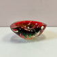 Vintage Murano style Red Glass Bowl/Ashtray