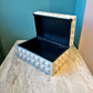 Beige Resin Geometric Decorative Box