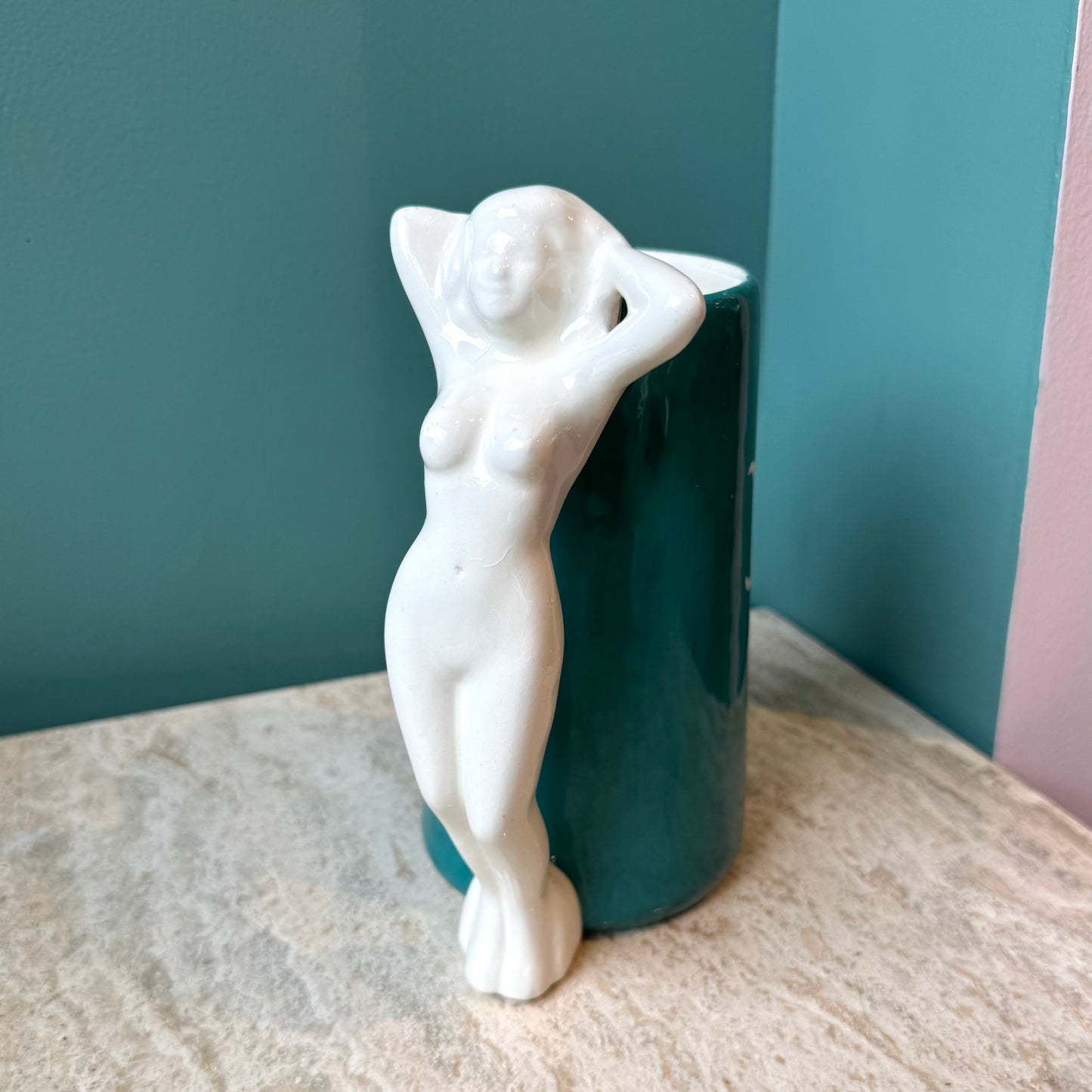 Vintage 1960’s Naked Lady “F” Mug