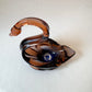 Vintage Murano Glass Style Swan Catchall Dish