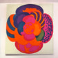 1960's "August Flower" Japanese Textile Art by Hiroshi Awatsuji