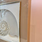 Vintage 1970's Framed 3D Paper Sculpture Shell Artwork by Rebecca Melville Miller for Greg Copeland