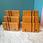 Pair of Mid Century Teak and Walnut Desk Organizer Bookends