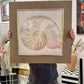 Vintage 1970's Framed 3D Paper Sculpture Shell Artwork by Rebecca Melville Miller for Greg Copeland