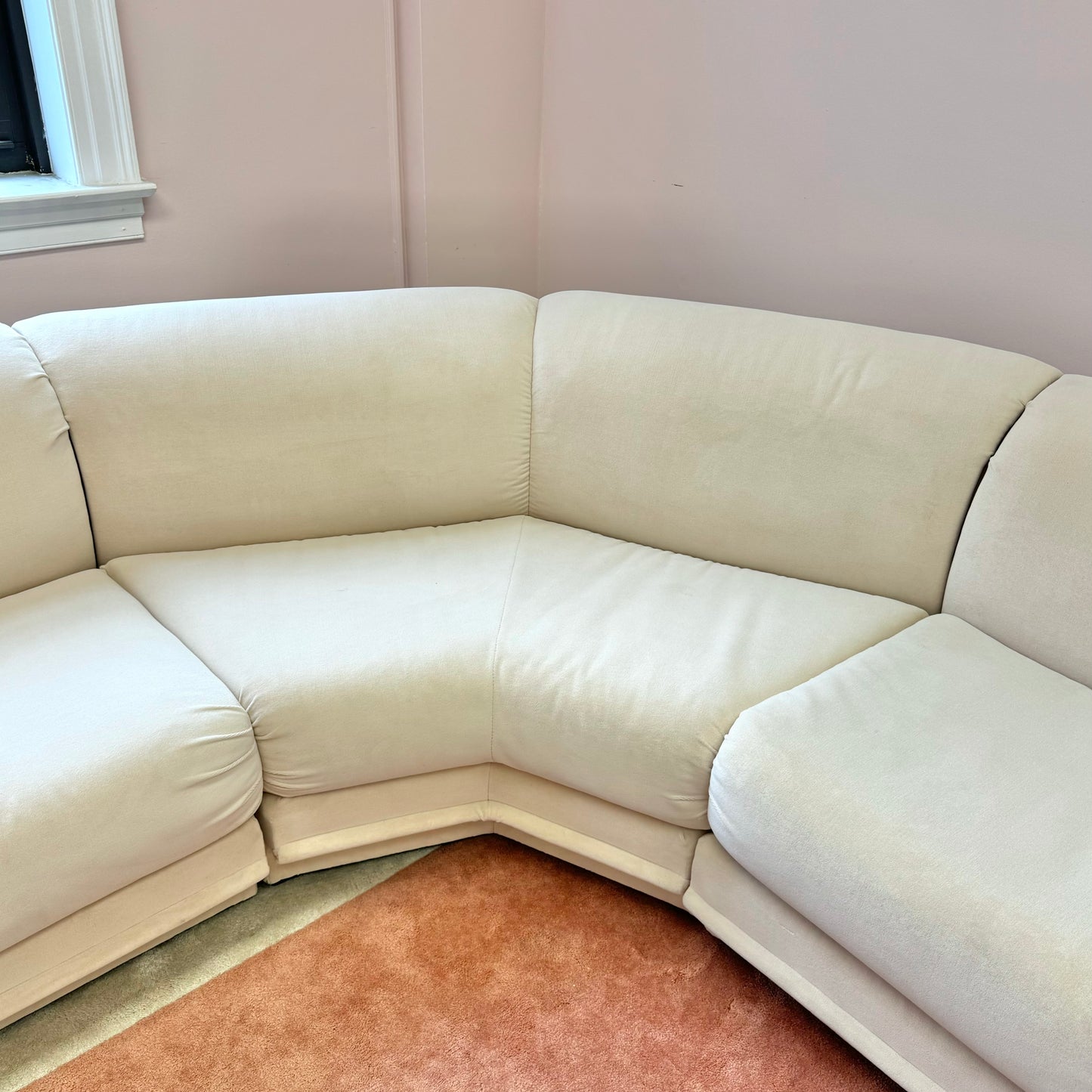 Vintage Three Piece Cream Sofa by Carson’s