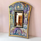 Vintage Hand Painted Whimsical Illustration Art Mirror