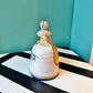 Vintage Lady Folk Pottery Art Dinner Bell