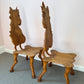 Pair of 1980 Andrew Willner Horse Chairs/Signed and Dated