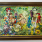 Vintage Original Framed "Summer Fantasy" 1982 Acrylic on Board Painting by Phyllis Londraville
