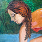 Vintage Original Framed “Bather” Artwork
