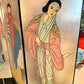 Vintage Art Deco Silver Leaf Tri-Fold Screen Room Divider