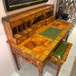 Vintage Carlton House Style Marquetry Writing Desk and Stool