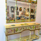 Vintage Hand Crafted Mexican Console and Mirror Set by Diseños Caaesa
