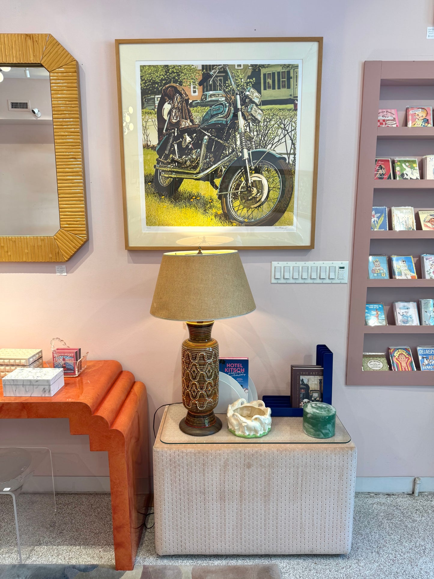 Vintage Limited Edition Screenprint Titled "Triumph Trumpet" by Tom Blackwell