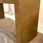 Vintage Karl Springer Style Faux Snake Embossed Console Table