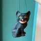 Vintage Inspired Mischievous Black Cat Candy Bucket