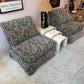 Vintage Velvet Tiger Slipper Chair