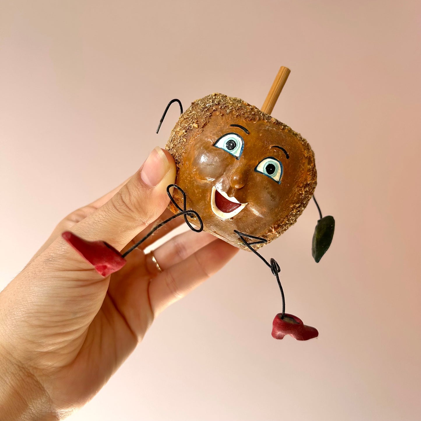 Vintage Set of 4 Apple Themed Shelf Sitters