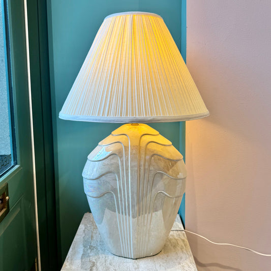 Vintage Opalescent Hollywood Regency Style Lamp