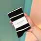 Black and White Stripe Wally Socks by Le Bon Shoppe
