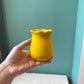 Vintage Italian Badelli Yellow Ceramic Bud vase