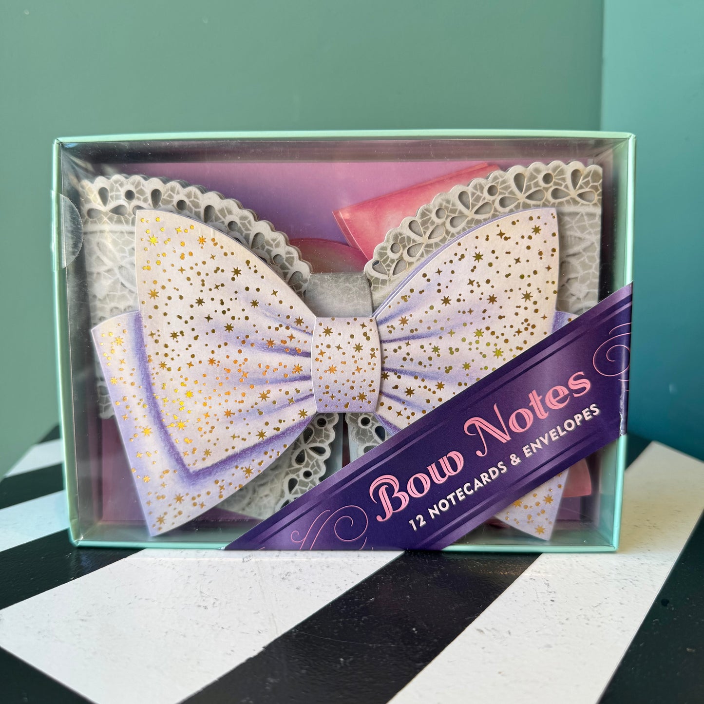 Set of 12 Bow Notecards and Envelopes