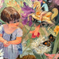 Vintage Original Framed "Once Upon A Springtime" 1981-1982 Acrylic on Board by Phyllis Londraville