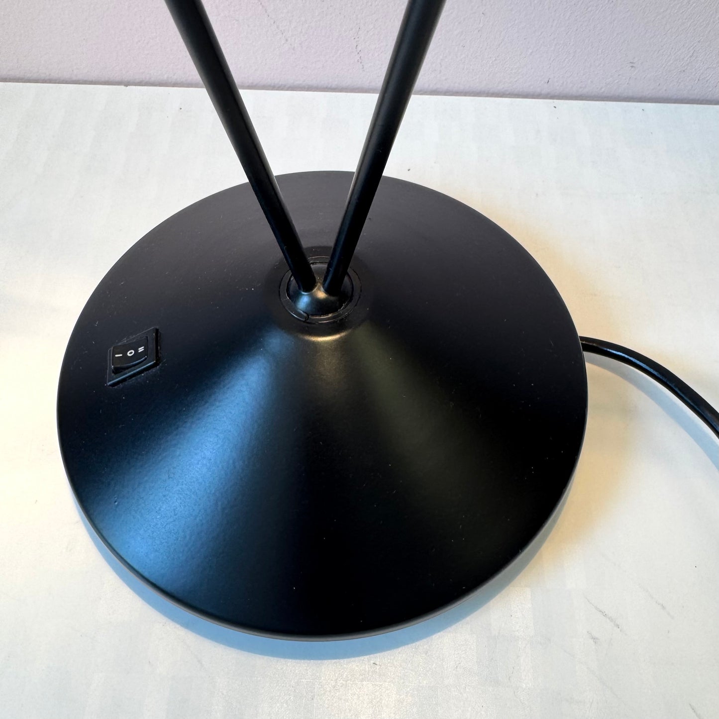 Vintage Postmodern Italian Articulating Black Table Lamp