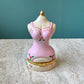 Pink Dress Mannequin Hand Painted Trinket Box