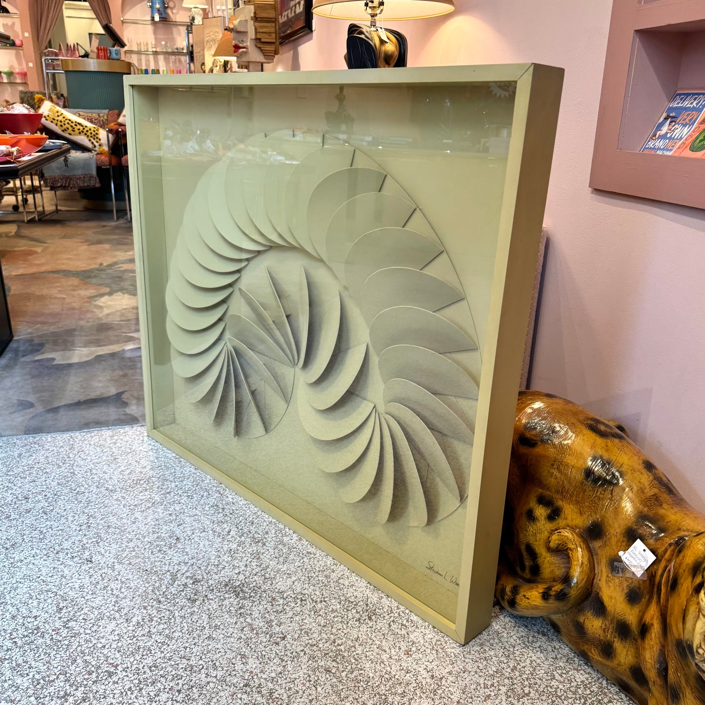 Vintage 1970's Framed 3D Artwork by Stephen L. Winer for Greg Copeland Inc.