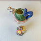 Vintage Ceramic Fitz and Floyd “Bustles and Beaus” Rabbit Teapot