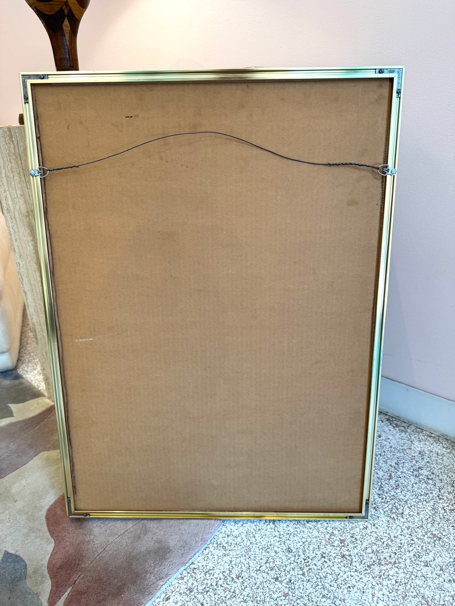 Vintage Framed Joseph Ghin Exhibition Poster