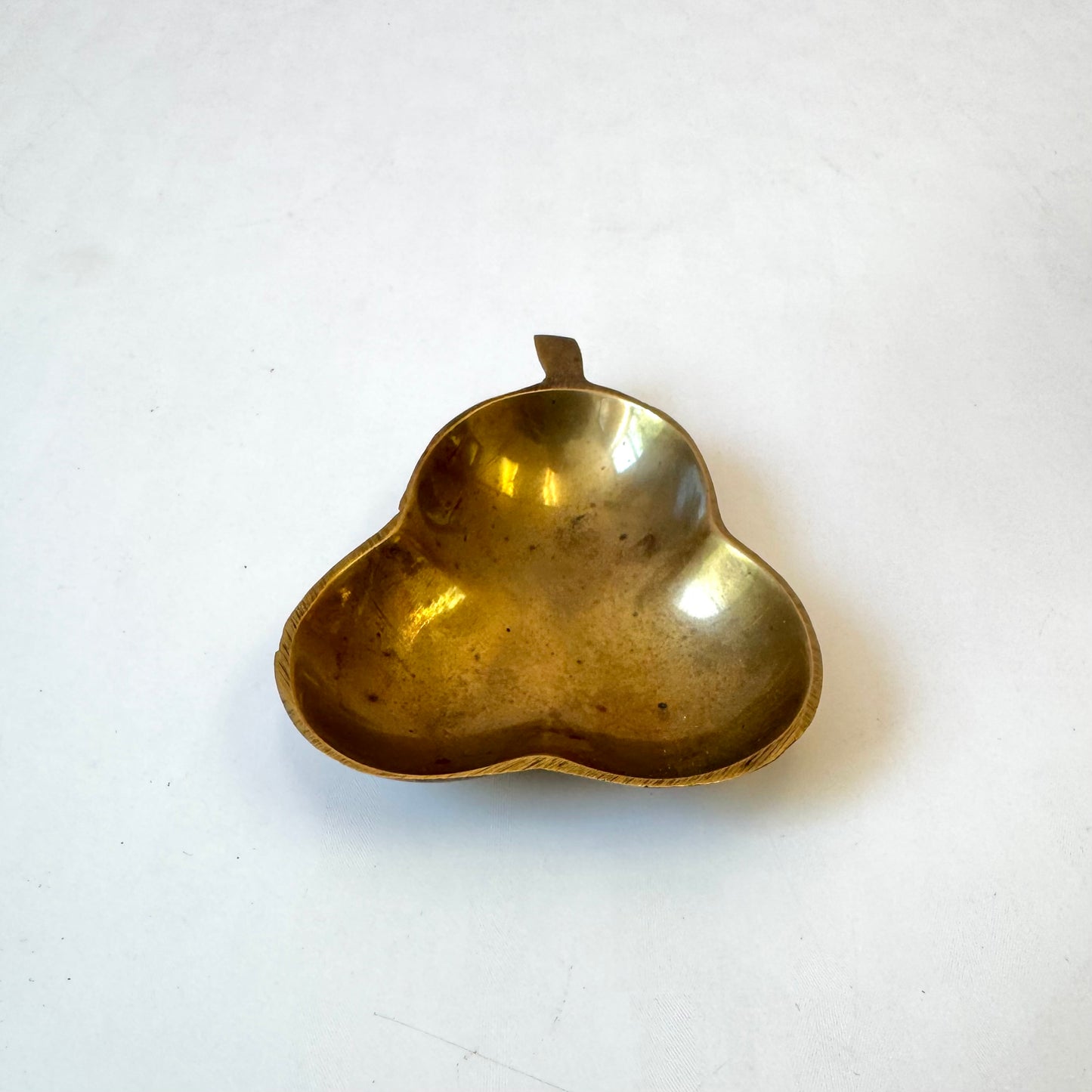Vintage Brass Pear Catchall