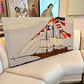 1970’s Sailboat Textile Art by Howard Smith for Vallila of Finland