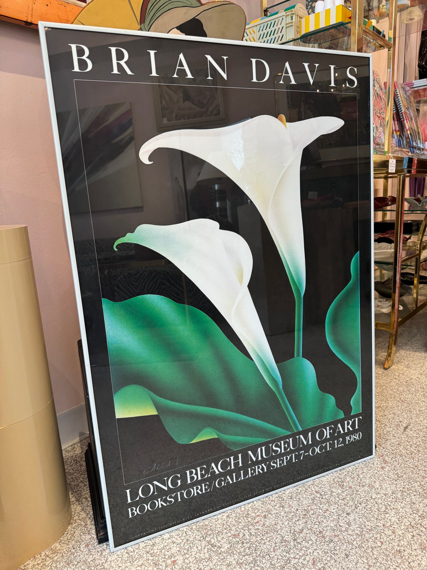 Vintage Exhibition Poster Titled "Calla 1" by Brian Davis
