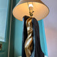 Vintage Gold and Black Abstract Female Male Lamp by FAIP