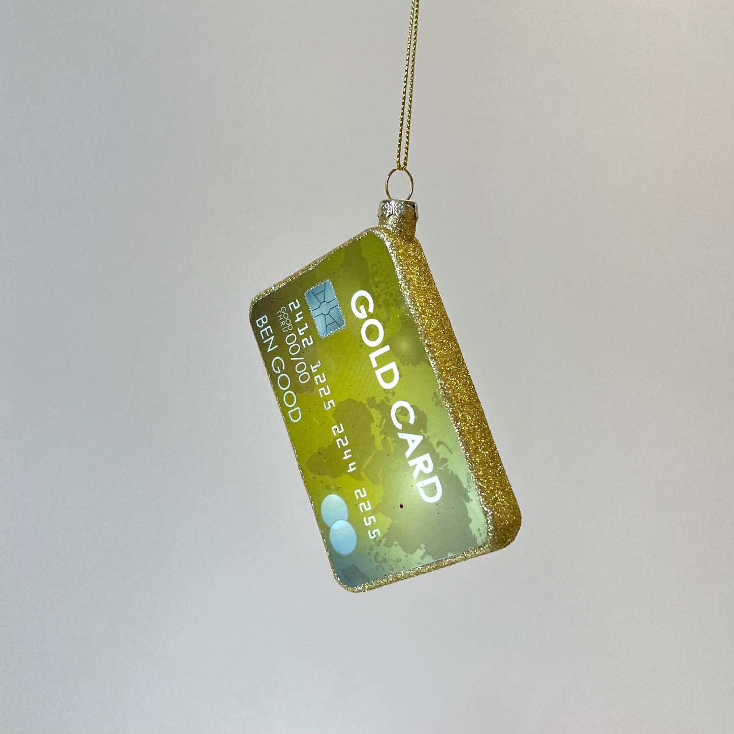 Gold Credit Card Ornament