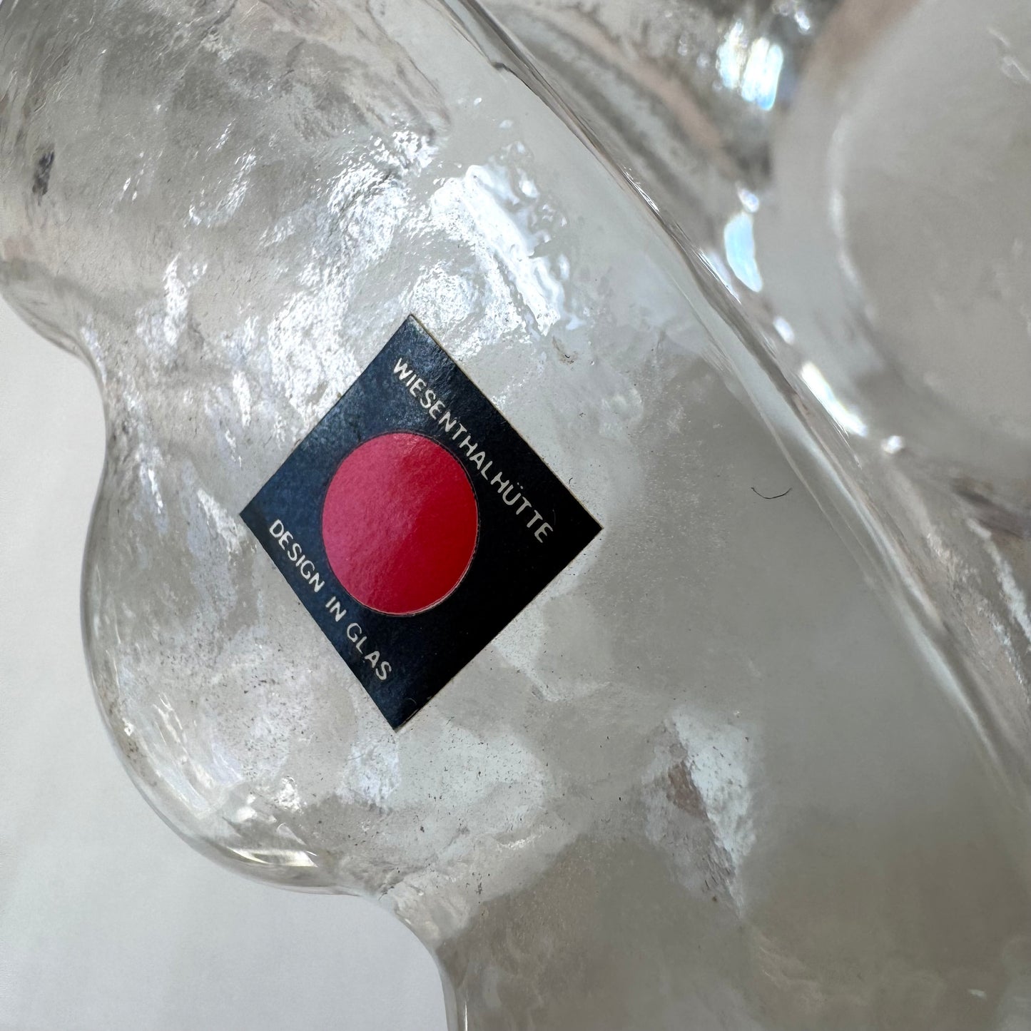 Vintage Clear Glass Wiesenthal Hutte Votive Candle Holder/Catchall